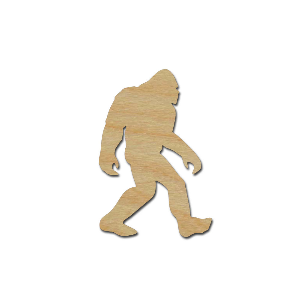 Bigfoot Sasquatch Yeti Shape Unfinished Wood Craft Cutouts Variety of Sizes