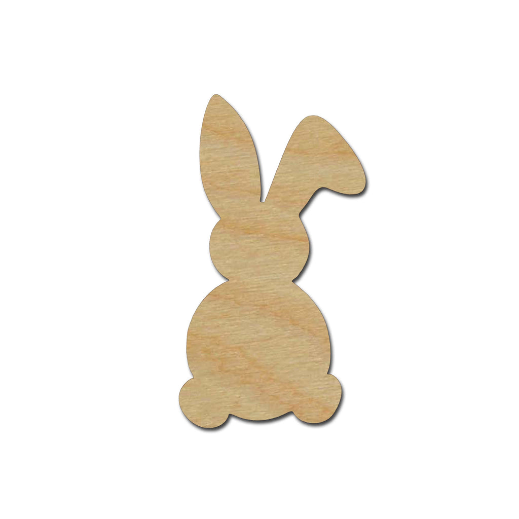 Bunny Rabbit Shape Unfinished Wood Craft Cutout Easter Decorations Variety of Sizes #004