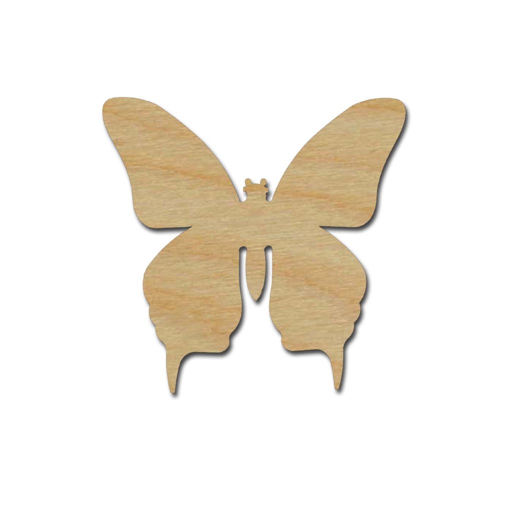 Butterfly Shape Unfinished Wood Craft Cutout Variety of Sizes #002