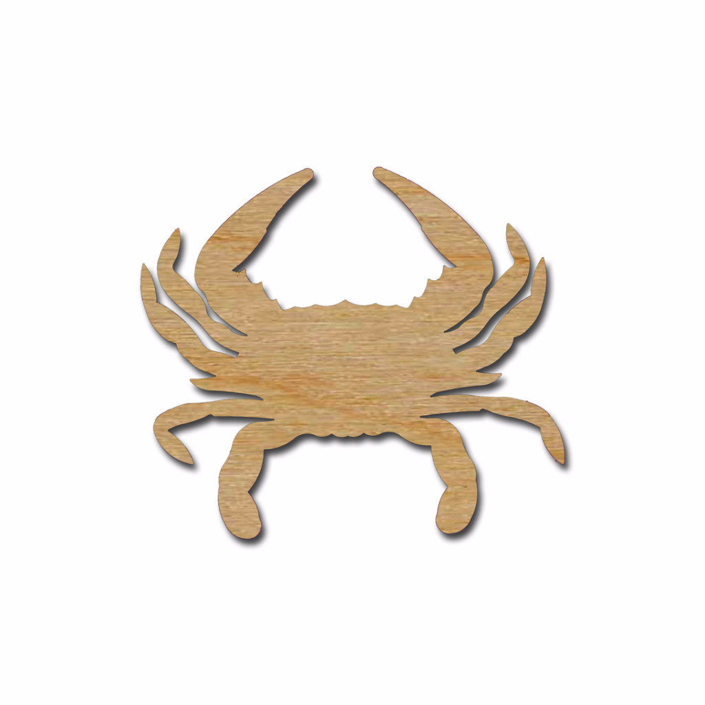 Crab Cutout Unfinished Wood Sea Life Shapes Variety of Sizes