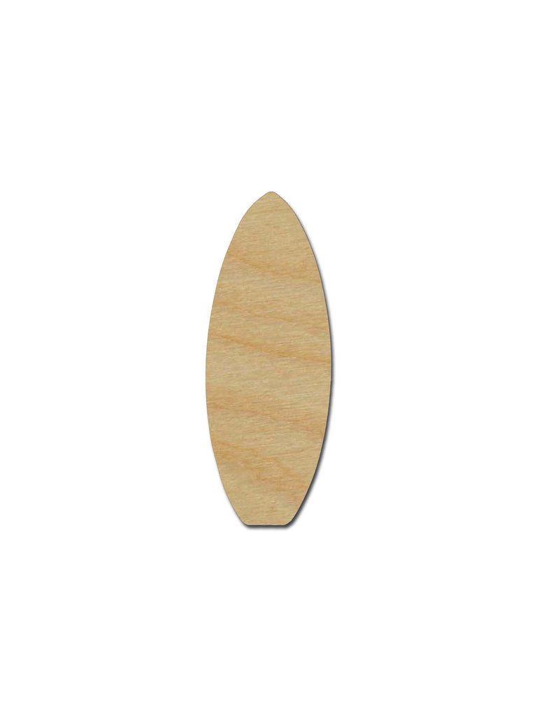 Surfboard Shape Unfinished Wood Cutout Variety of Sizes