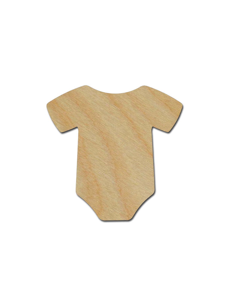 Onesie Shape Unfinished Wood Craft Cutout Variety of Sizes