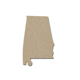 Alabama Unfinished Wood MDF Cutout