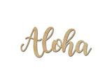 Aloha Unfinished Wood Words