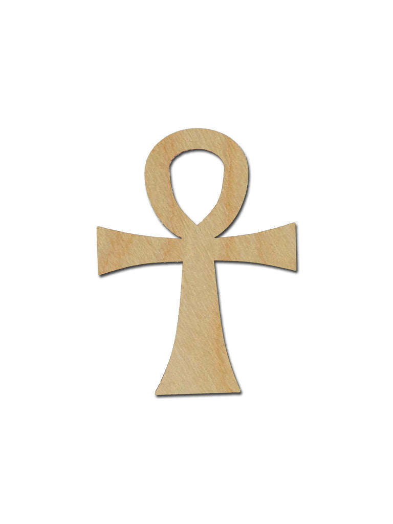 Ankh Unfinished Wood Cross MDF Craft Crosses Variety of Sizes C144