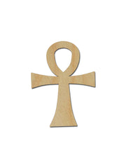 Ankh Unfinished Wood Cross by Artistic Craft Supply