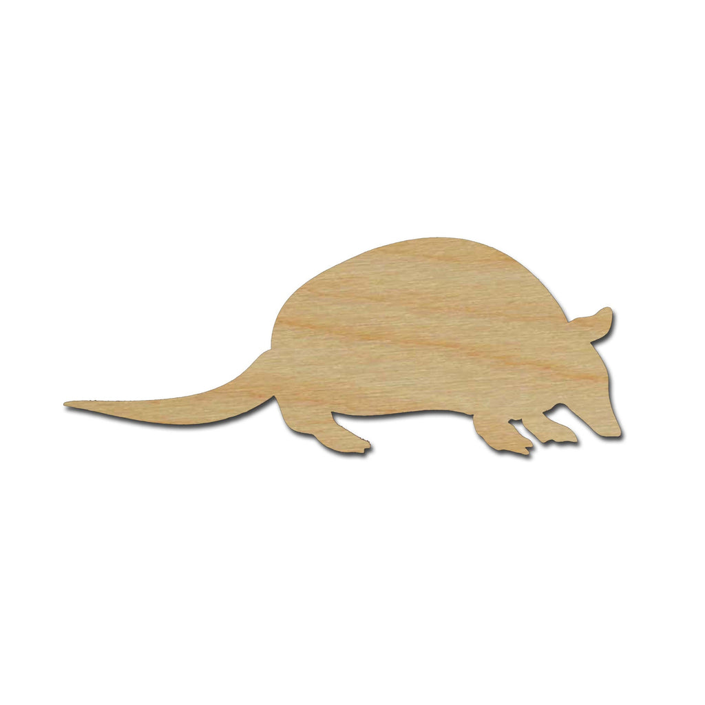 Armadillo Shape Unfinished Wood Cut Out Animal Crafts Variety of Sizes