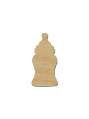 baby bottle wood cutout