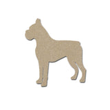 Boxer Dog Shape Unfinished MDF craft Cut Outs
