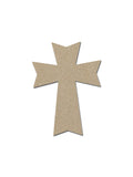 Unfinished Wood Cross Cutout MDF Craft Crosses Variety of Sizes C136