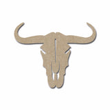 Cow Skull Unfinished Wood MDF Cutout