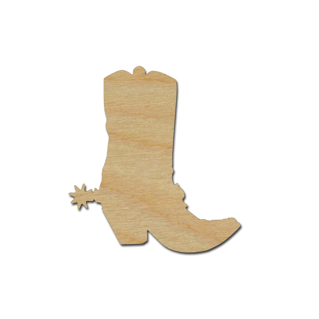 Cowboy  Boot Shape Unfinished Wood Cutout Variety of Sizes #2