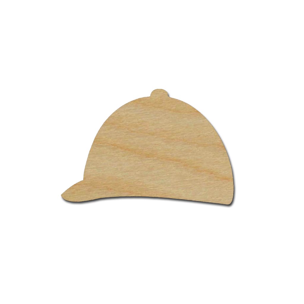 Jockey Hat Shape Unfinished Wood Derby Craft Cutout Variety of Sizes