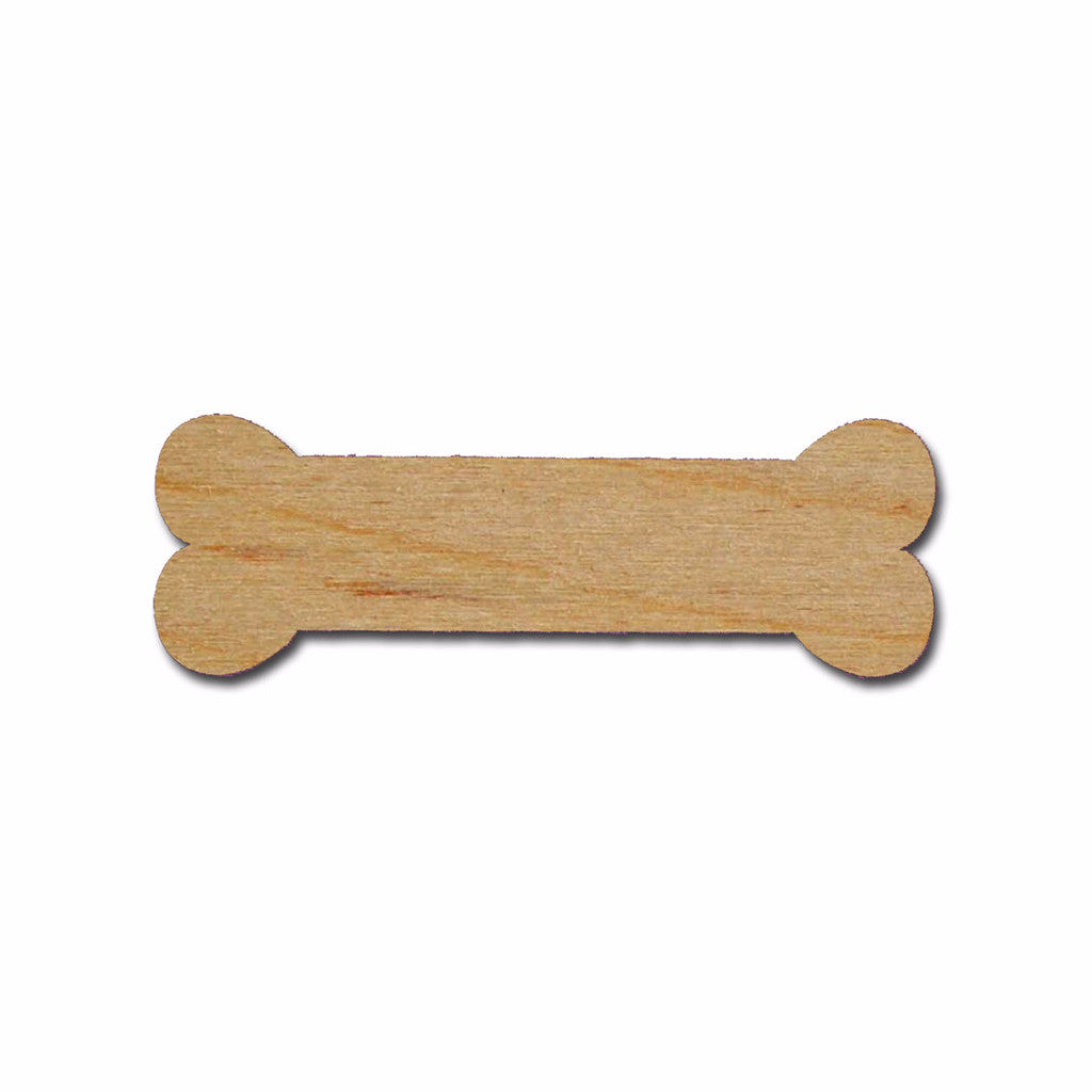 Dog Bone Unfinished Wood Cutouts Wooden Craft Shapes Variety of Sizes