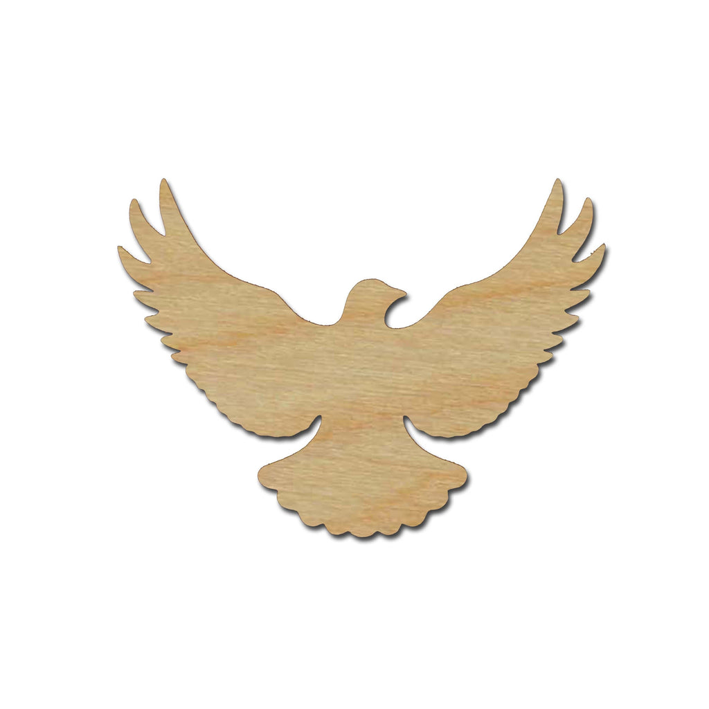 Dove Shape Unfinished Wood Bird Cutouts Variety of Sizes 03