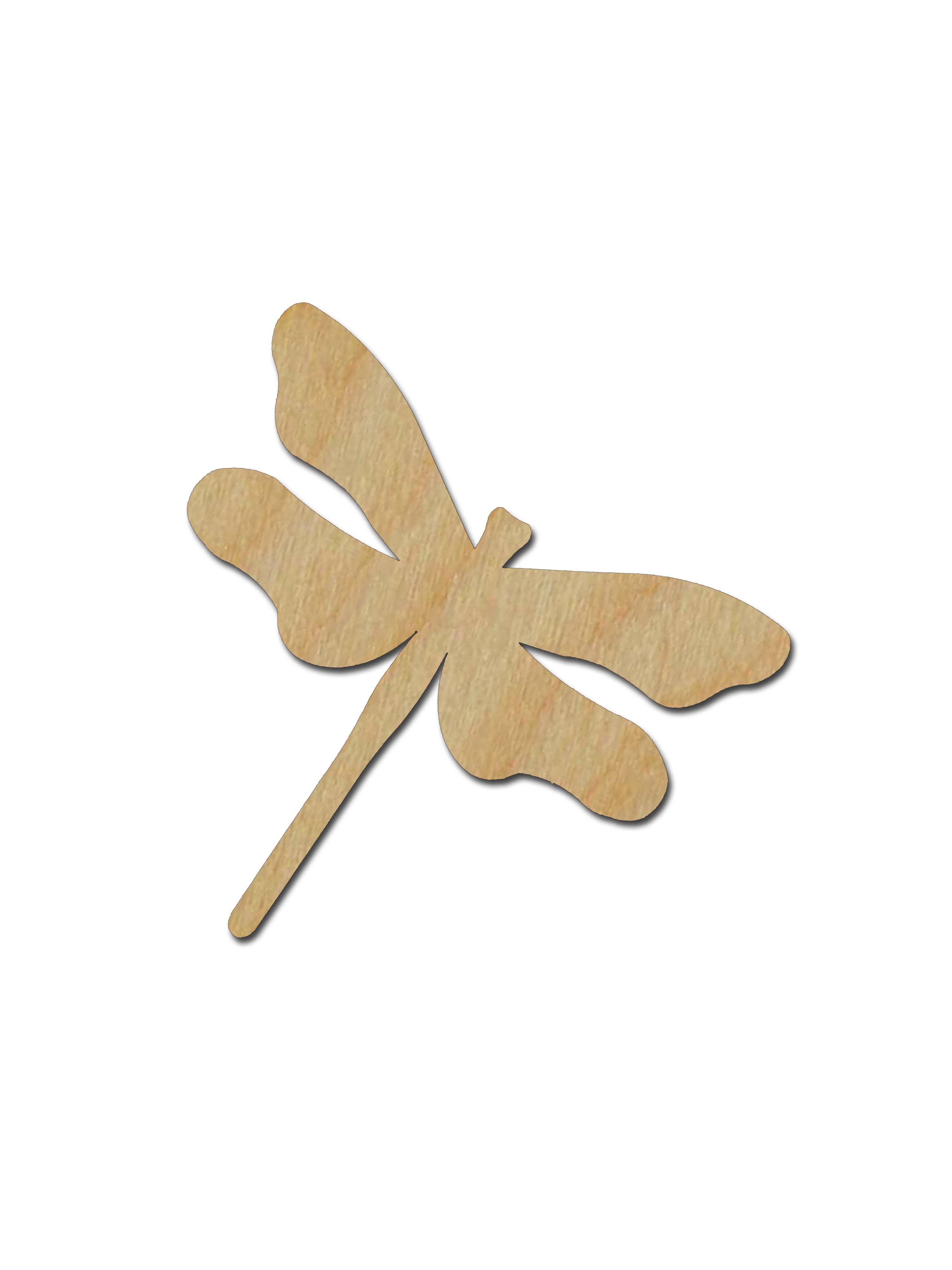 Dragonfly Shape Unfinished Wood Cutouts