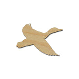 Duck shape unfinished wood cut out