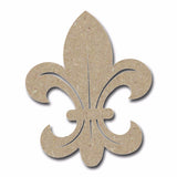 Fleur De Lis Unfinished Wood MDF Cutout 