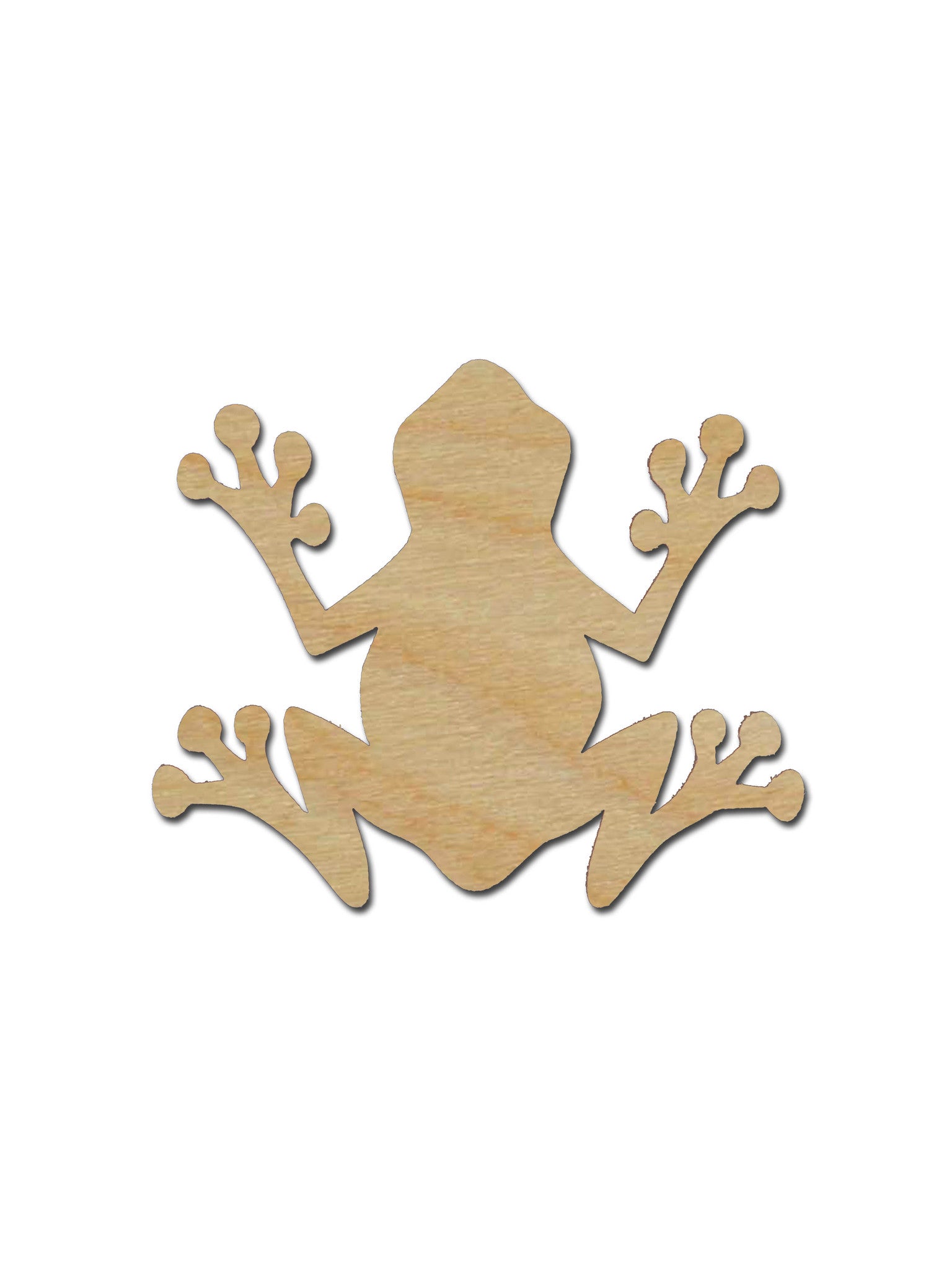 Frog Shape Unfinished Wood Cutouts