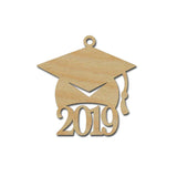 2019 Graduation Hat Wood Decorations Tags