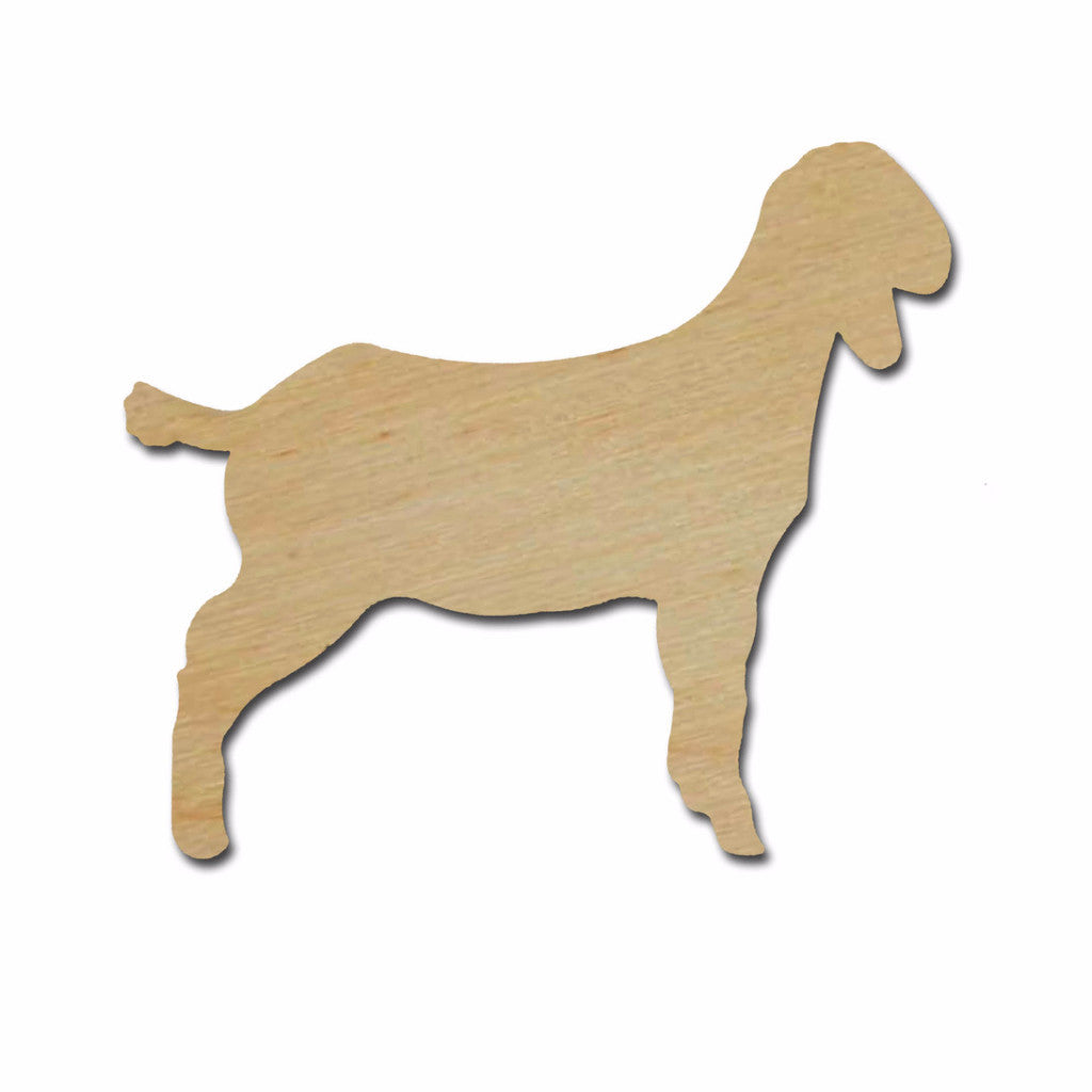 Goat Shape Unfinished Wood Animal Cutouts Variety of Sizes