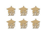 Graduation Cap 2019 Wooden Grad Hat Tags Variety Of Sizes