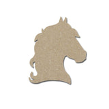 Horse Head Shape Unfinished MDF Craft Cut Outs