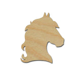 Horse Head Shape Unfinished Wood Craft Cut Outs