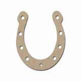 Horseshoe Unfinished Wood MDF Cutout