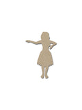 Hula Dancer MDF Cutout