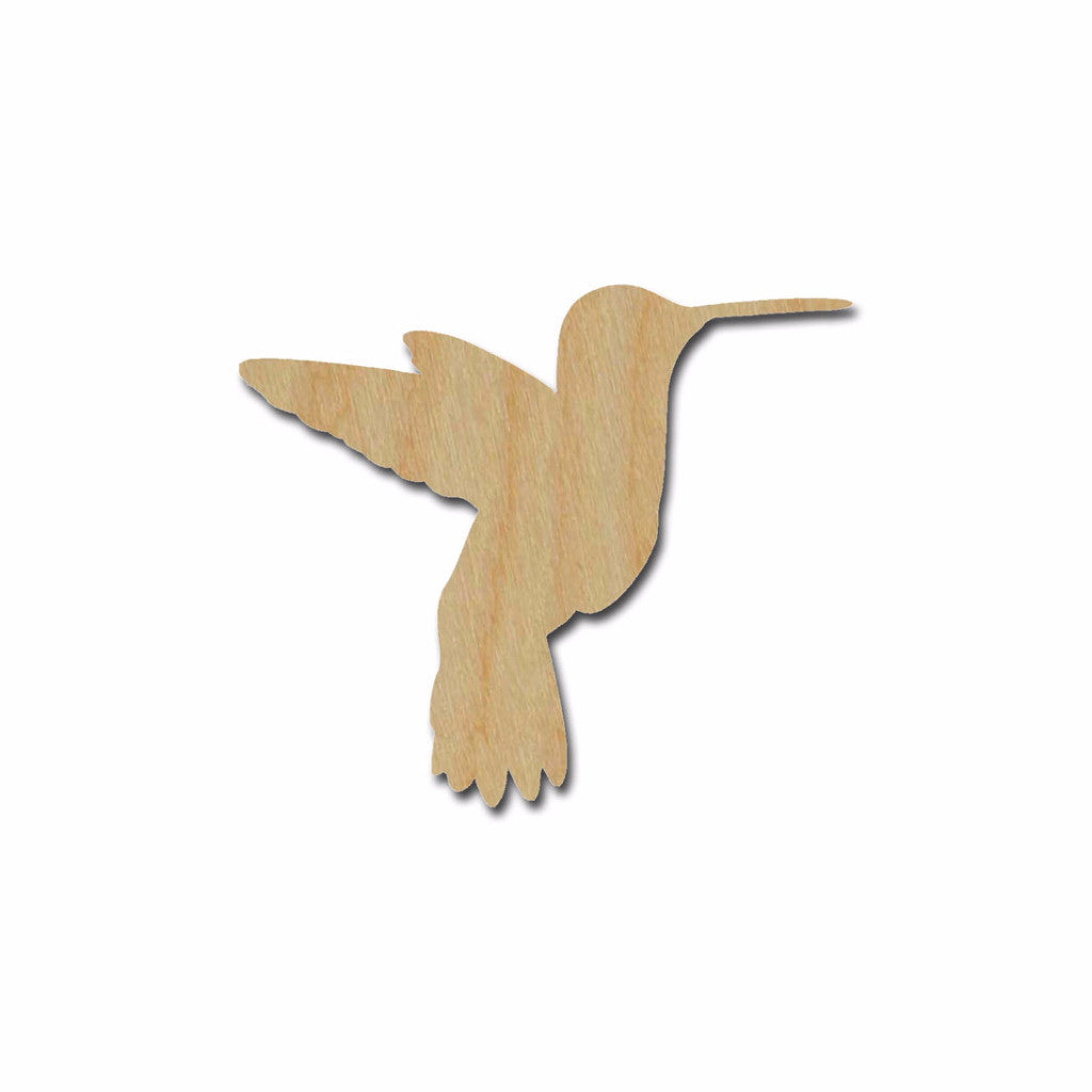Humming Bird Shape Unfinished Wood Bird Cutouts Variety of Sizes