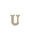 Letter U Wood Letters Unfinished MDF Craft Cut Outs