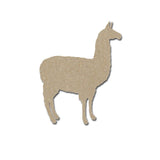 Llama Shape Alpaca Unfinished MDF Cut out