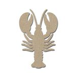 Lobster Shape Unfinished MDF Wood Craft Cutouts