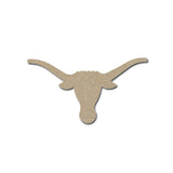 Longhorn Shape Unfinished MDF Craft Cutout