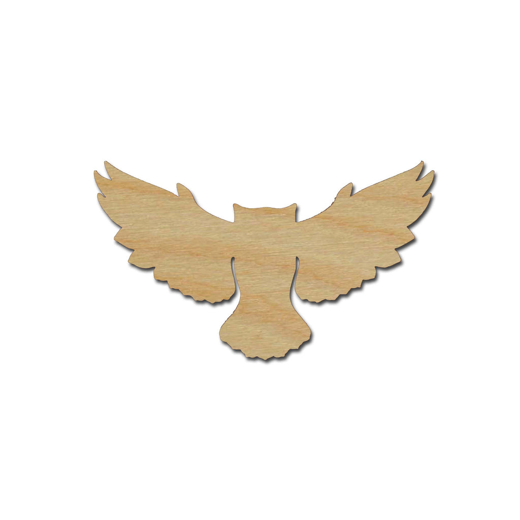 Owl Shape Unfinished Wood Bird Cutouts Variety of Sizes 03
