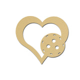 Pickleball Heart Shape MDF