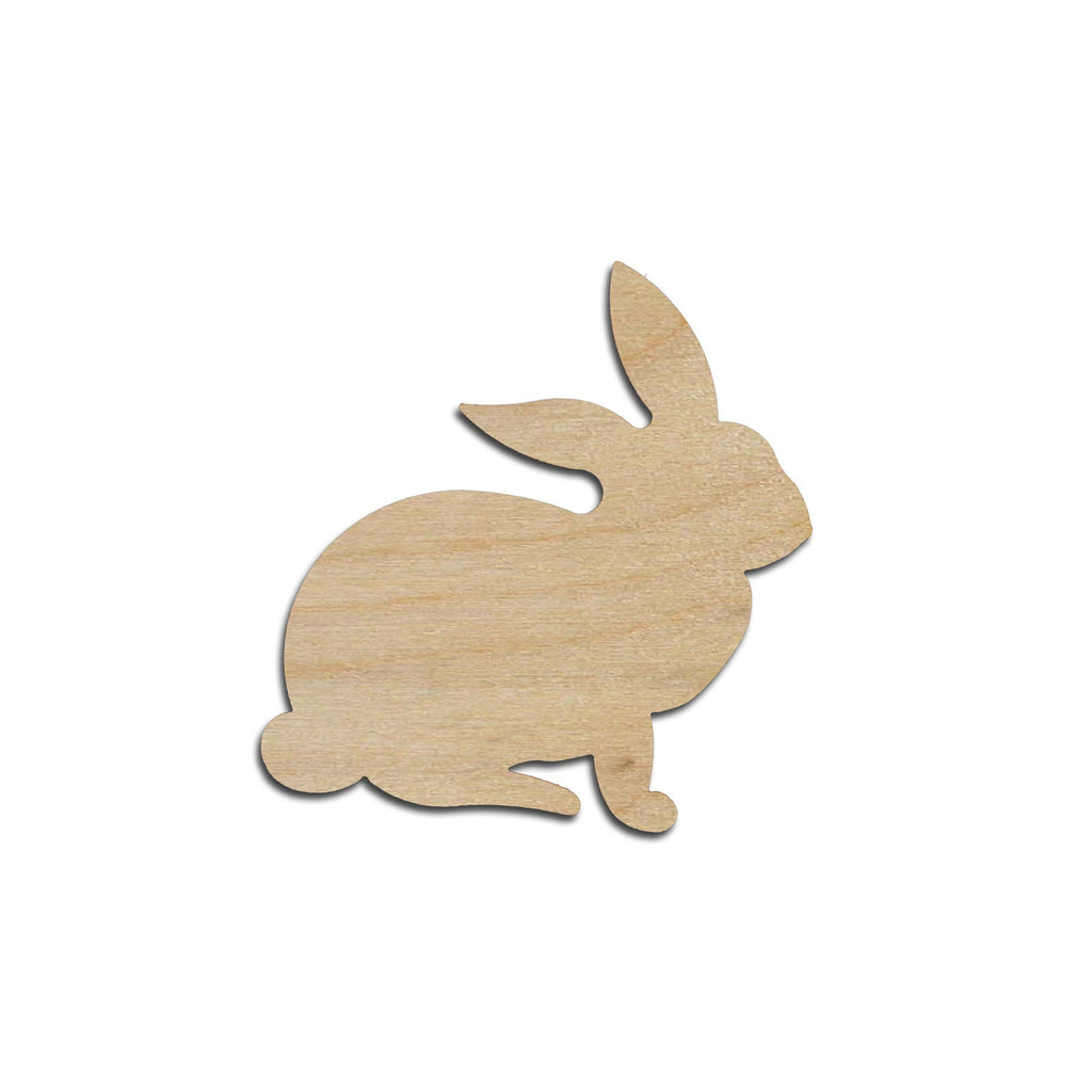 Rabbit Shape Wood Cut Out Unfinished Wooden Easter Bunny Animal Shape Variety of Sizes
