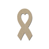 Ribbon With Heart MDF Shape