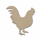 Rooster Shape MDF Cutout