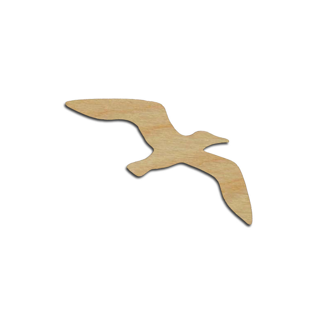 Seagull Bird Shape Wood Cutouts Unfinished DIY Crafts Variety of Sizes