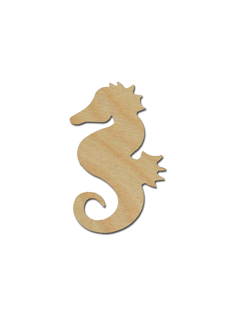 Seahorse Unfinished Wood Cutout Sea Life Theme Variety of Sizes