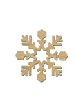 Snowflake Shape Unfinished Wood Cut Out