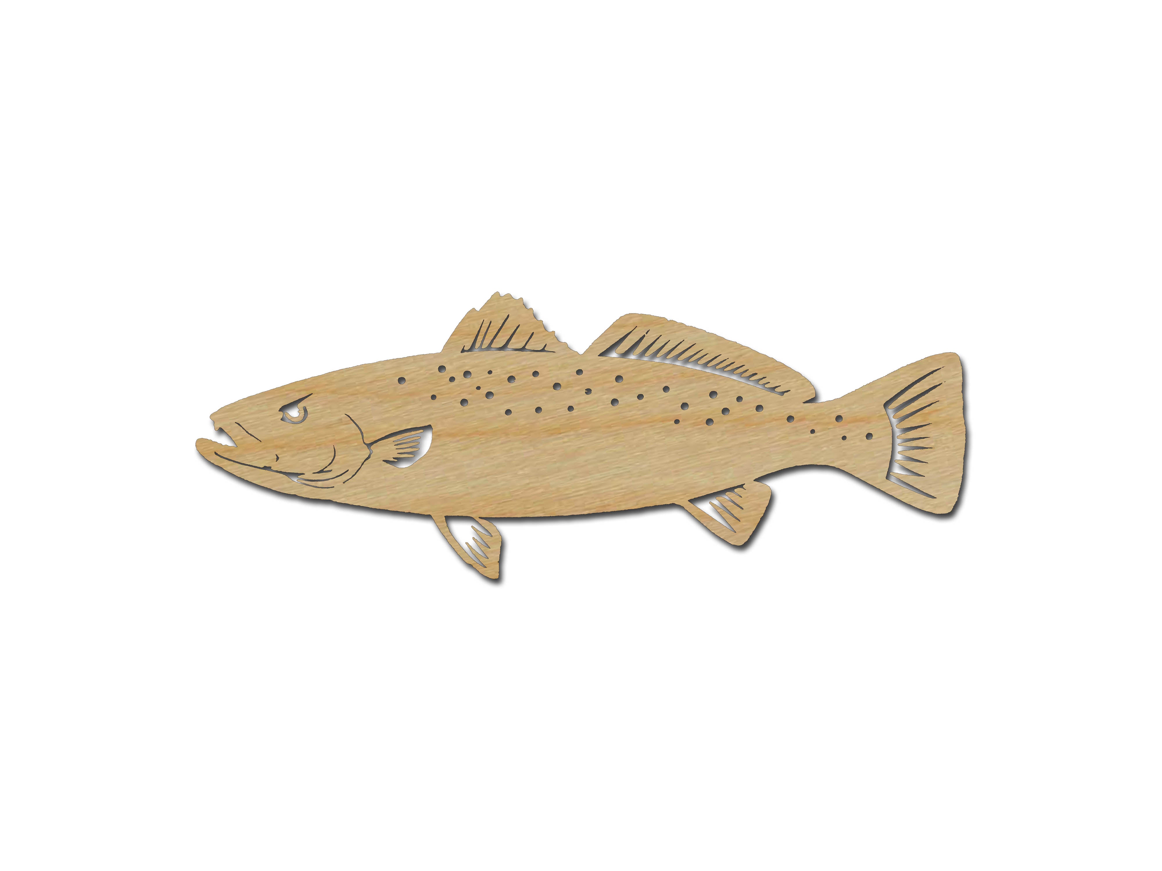 Unfinished wood best sale fish