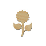 Sunflower Shape Unfinished Wood Cutout