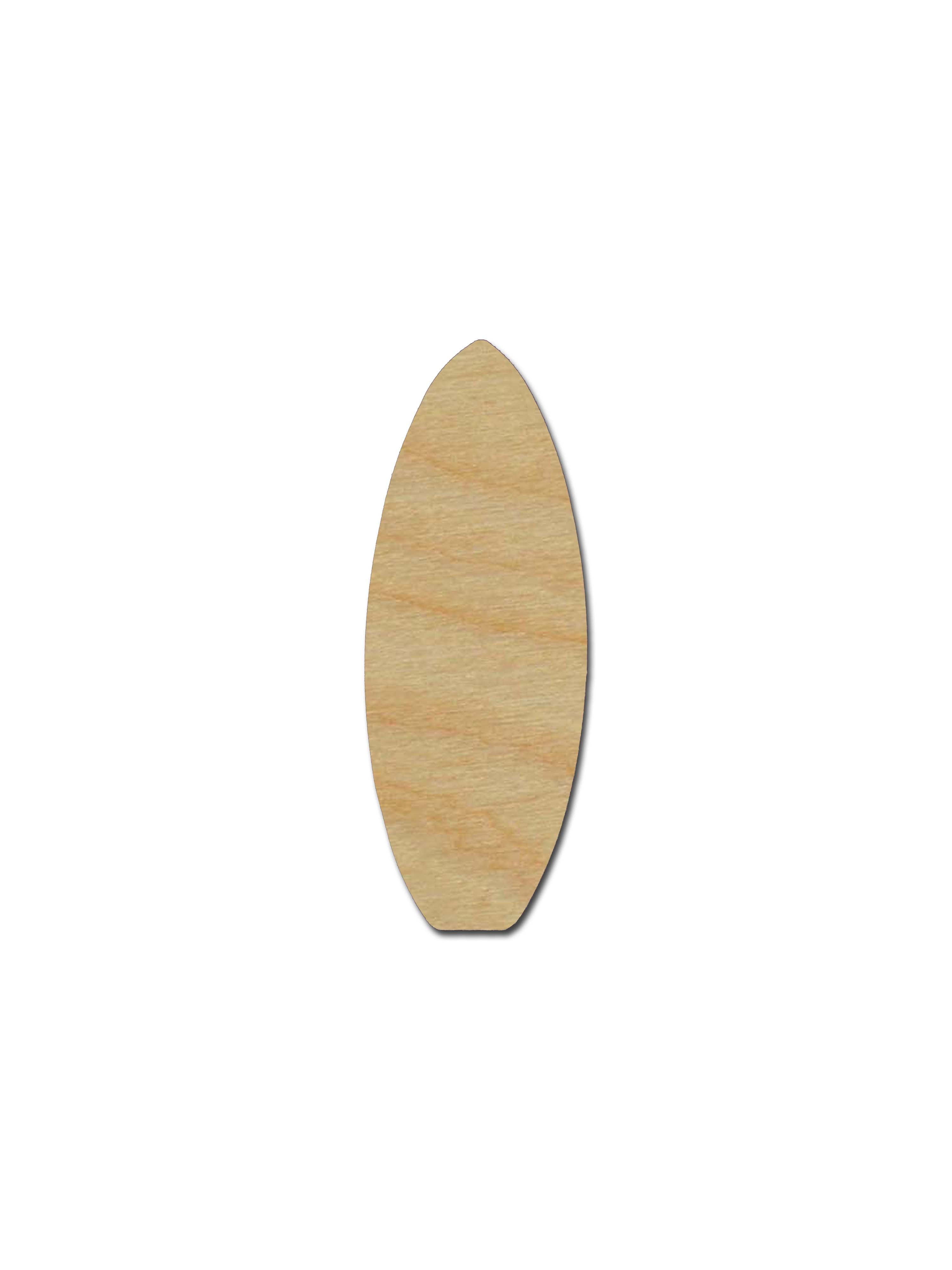 Surfboard Shape Wood Cutout