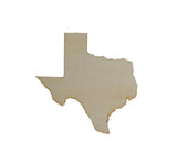 Texas State Unfinished MDF Cutout