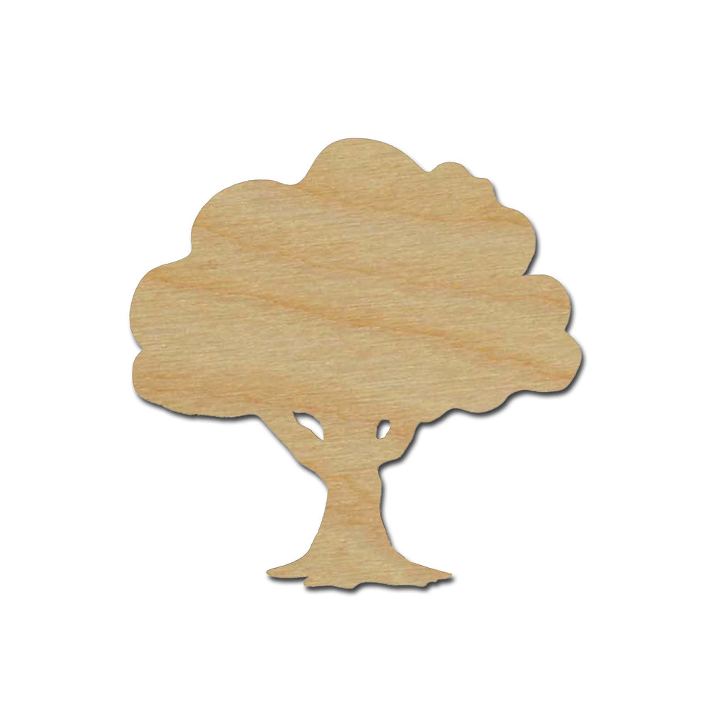 Tree Shape Unfinished Wood Cut Out Variety of Sizes