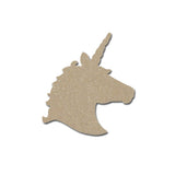 Unicorn Head Shape Unfinished MDF Craft Cut Outs 