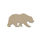 California grizzly bear shape MDF cut out 